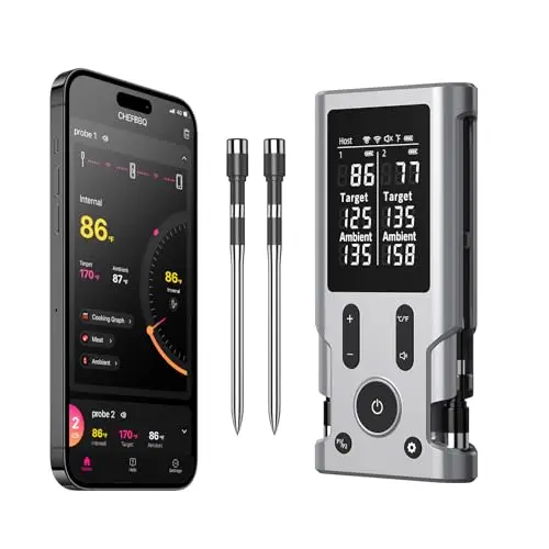 

Беспроводной Bluetooth-термометр для мяса 2 зонда