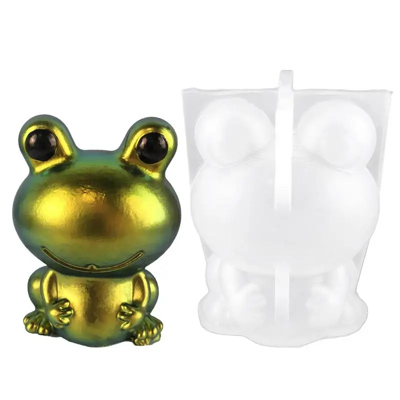 

Frog Epoxy Resin Molds Cartoon Frog Animal Silicone Mold 3D Easter DIY Handmade Products Scented Gypsum Ornaments Resin Mold