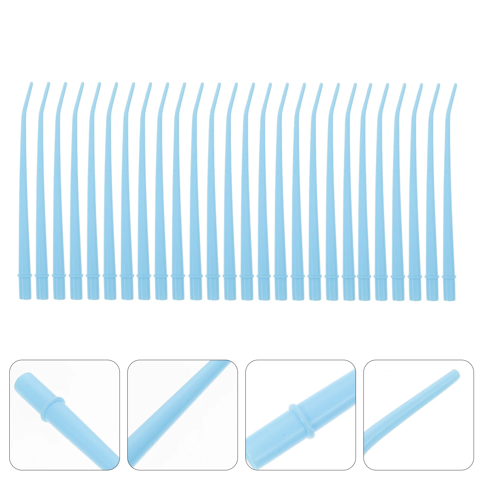 

Dental Curved Pipette One-off Tubes Throwaway Salivary Suckers Anti-rebound Supplies Disposable Drinking Straws