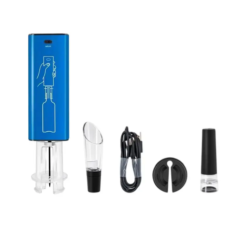 

Wine Bottle Opener Wine Corkscrew Remover Automatic Vacuum Pneumatic Rechargeable Accessories For Party Home Wedding Kitchen One