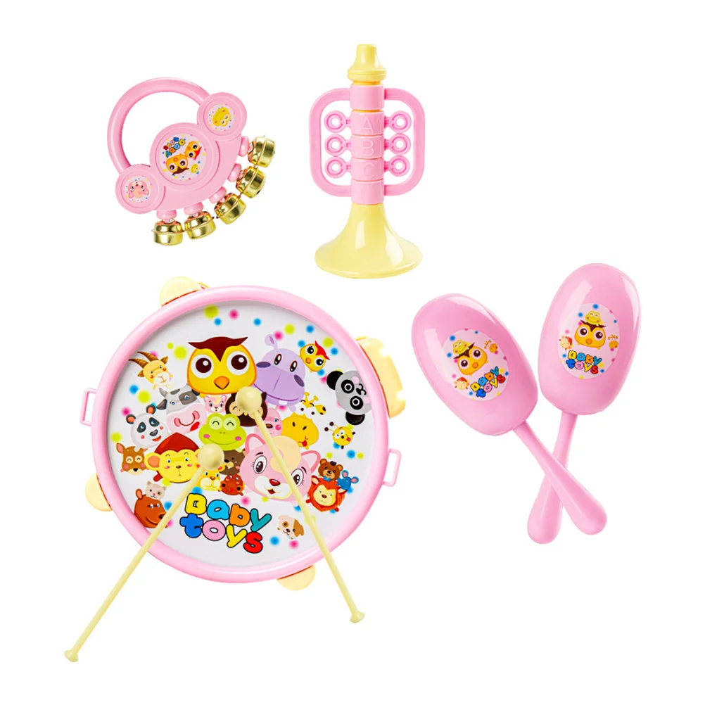 

1 Set Baby Musical Instruments Infant Drum Kit Clap Drum Instrument Waist Drum