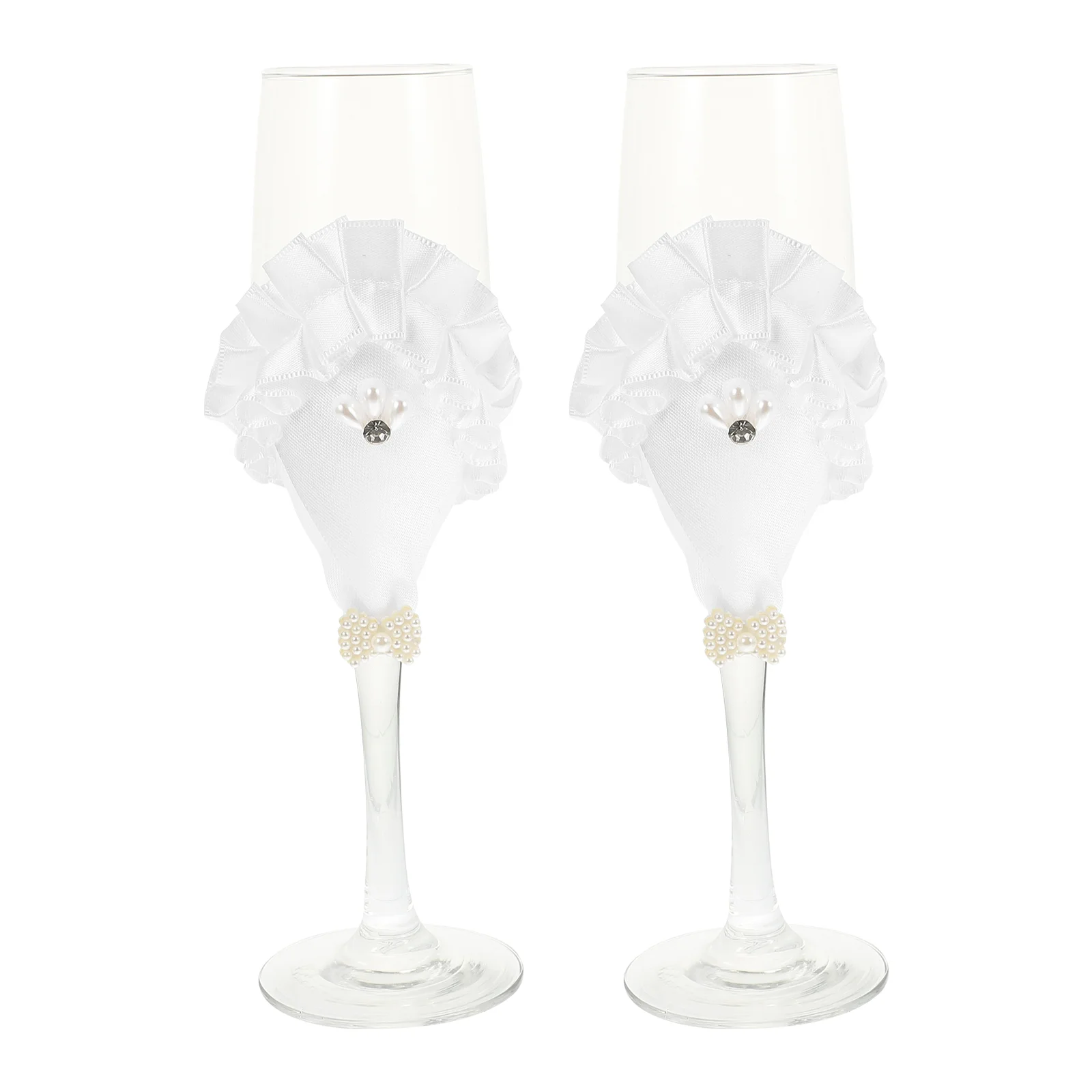 

Glasses Wedding Champagne Toasting Goblets Bride Groom Party Goblet Cup Set Flutes Crystal Cups Cocktail Flute Gift Red Server