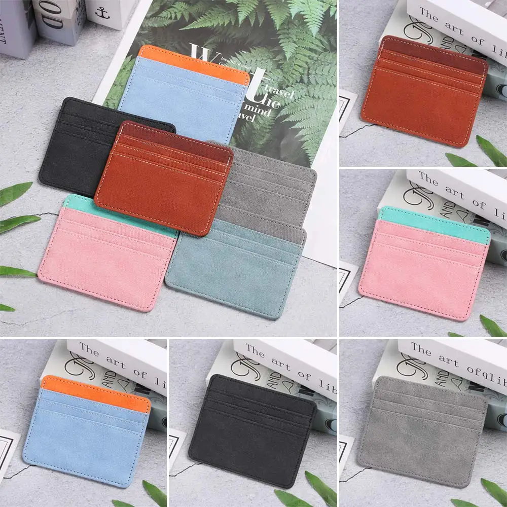 

Модный чехол-кошелек унисекс, кожаный кошелек для визиток, карман для денег, держатель для карт