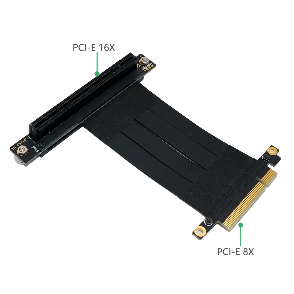 PCI Express x8–x16 Riser Card папа-мама Видеокарта PCIE 3.0 PCI-E 16x Ленточный удлинительный кабель