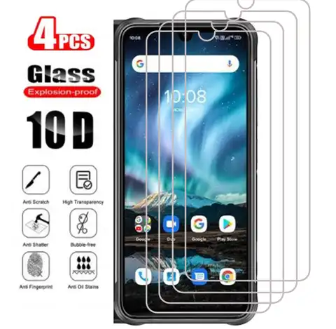 4 шт., защитное закаленное стекло для телефона UMIDIGI Bison Pro 2021