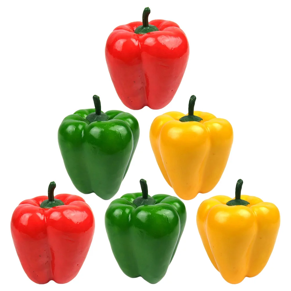 

Pepper Fake Artificial Peppers Chili Vegetable Bell Vegetablesmodel Props Decor Forkitchen Hot Photo Photography Realistic Fruit