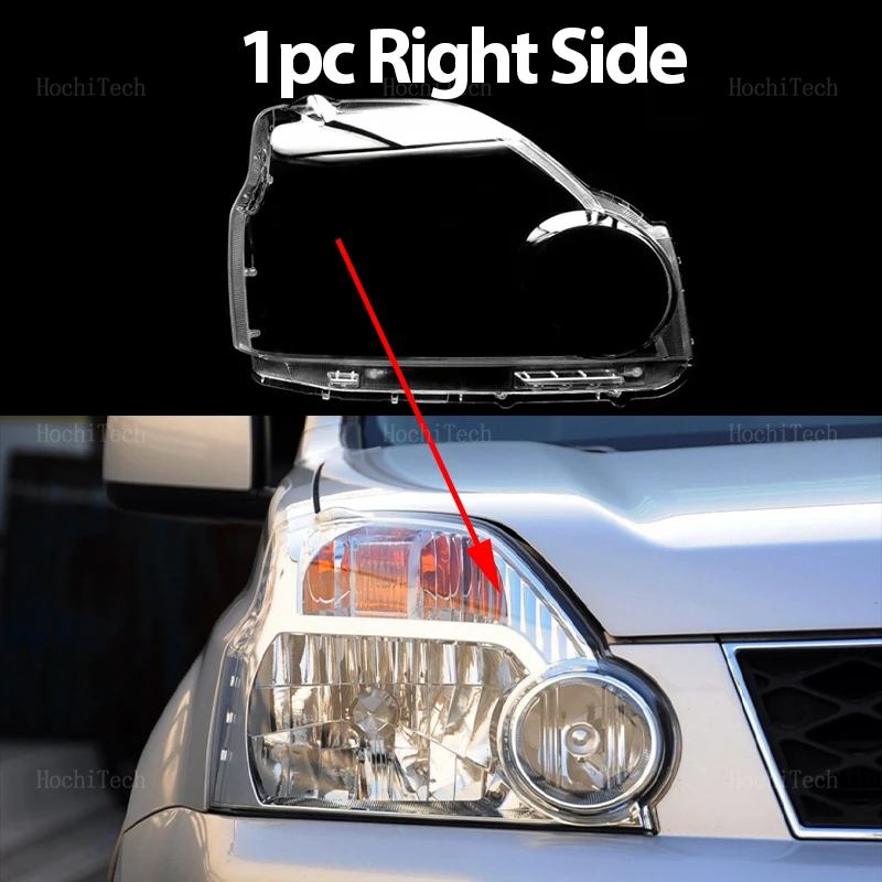 Прозрачный корпус передние фары крышка объектива Корпус Корпуса лампа крышка для Nissan X-Trail T31 Pre-facelift 2007 2008 2009 2010
