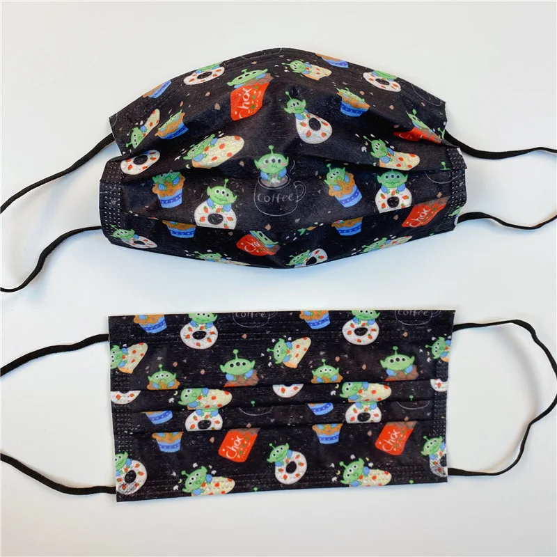 

Маска для лица одноразовая трехслойная с мультяшными персонажами из мультфильма «История игрушек»