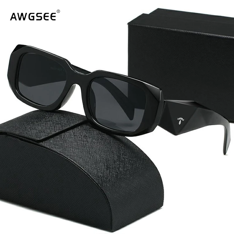 

Солнечные очки с градиентом женские, роскошные брендовые Модные Винтажные квадратные черные дорожные солнцезащитные очки в ретро стиле, в оригинальной коробке