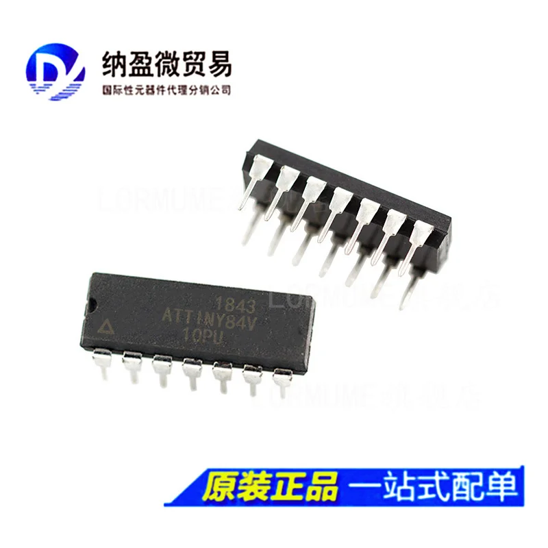

free shippingATTINY84V-10PU ATTINY84V DIP-14 8 -MCU 10pcs