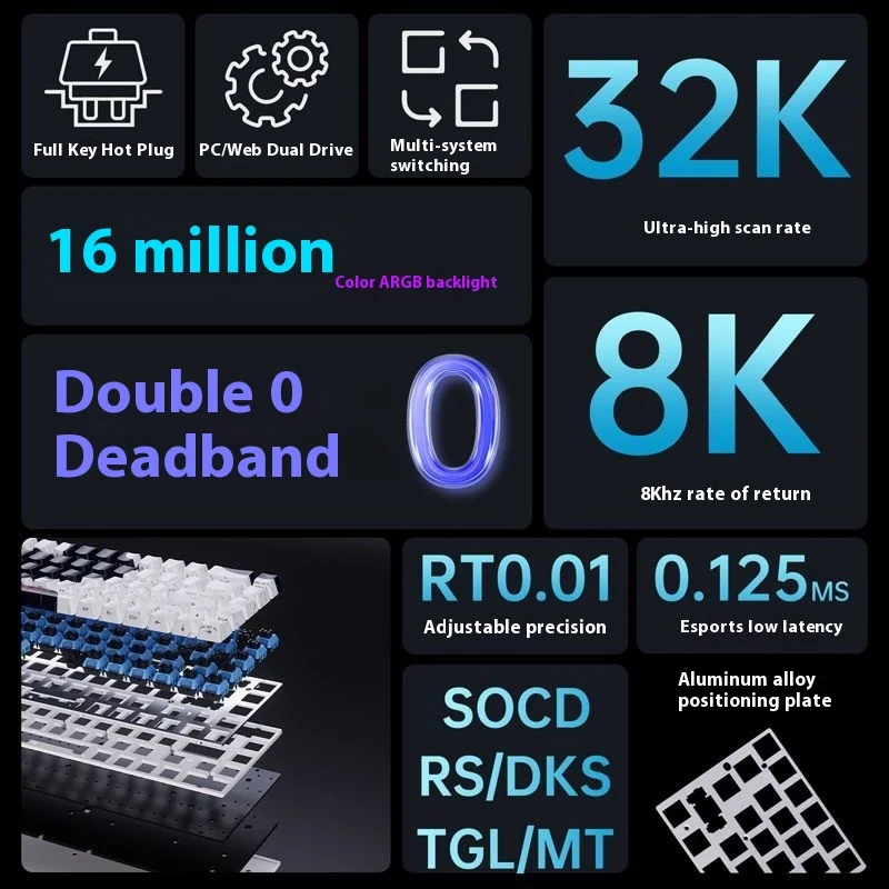 Ajazz alux68 teclado mecânico лиги из алюминиевого прерывателя маглита 8k инвалидная