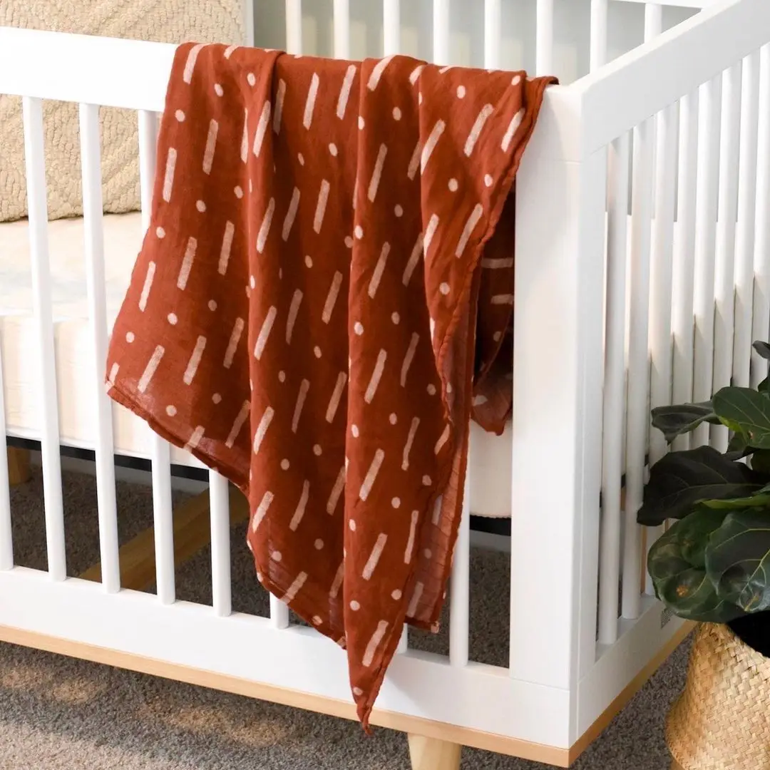 

Swaddle Blanket Baby Blankets Newborn Bedding Bamboo Cotton Baby Blanket Muslin Swaddle 120x120cm