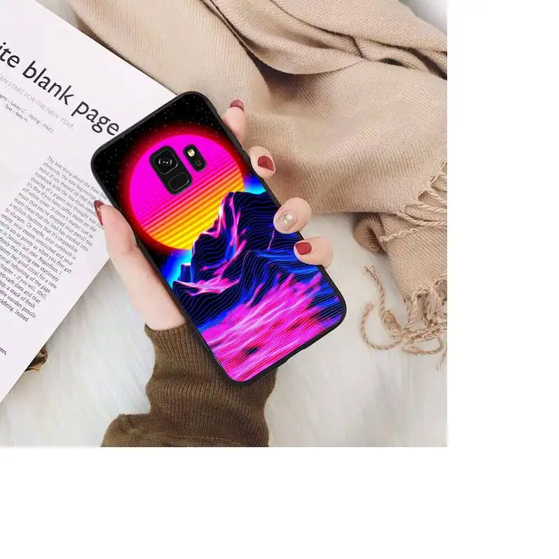 TOPLBPCS Synthwave Retro 80s неоновый красочный чехол для телефона Samsung Galaxy S20 S10 Plus S10E S5 S6 S7edge S8