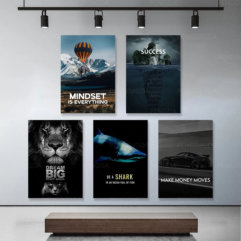 

Canvas Prints Poster Home Decoration Animal Painting Wall Art Landscape Hot Air Balloon Picture Modular Living Room No Framework