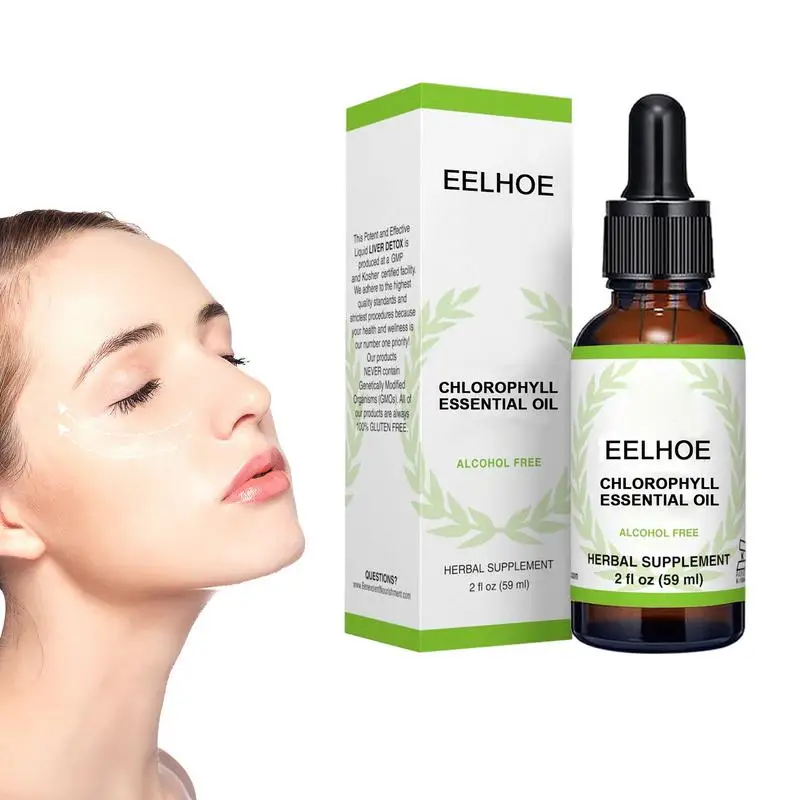 

Chlorophyll Essence For Face Lightweight Texture Shrink Pores Brighten Face Essence Hydrating & Brightening Essence For Dark