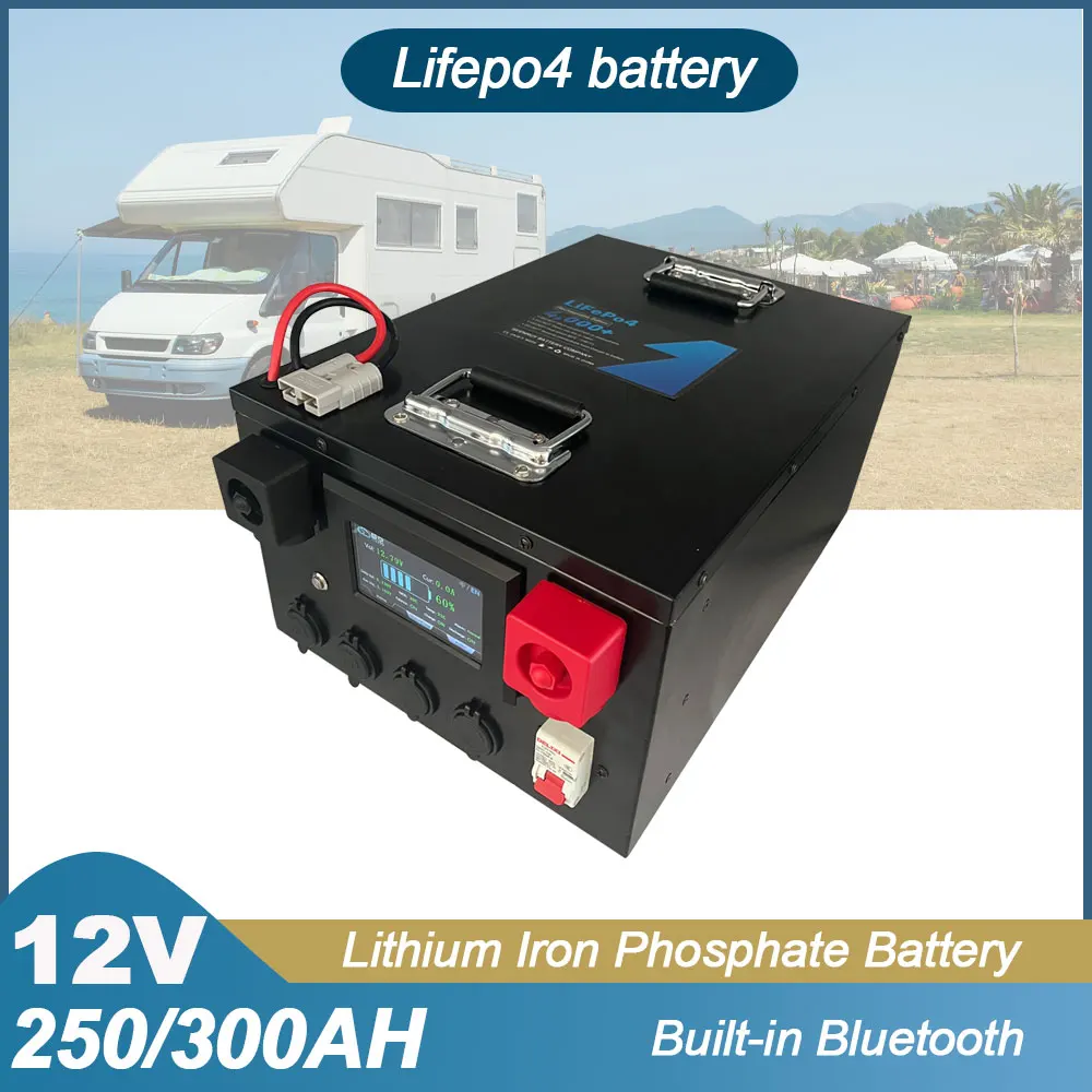 

12V 250AH 300AH lifepo4 Lithium Iron Phospate Battery Perfect For Recreational Vehicle The Car Refrigerator Home Solar System RV