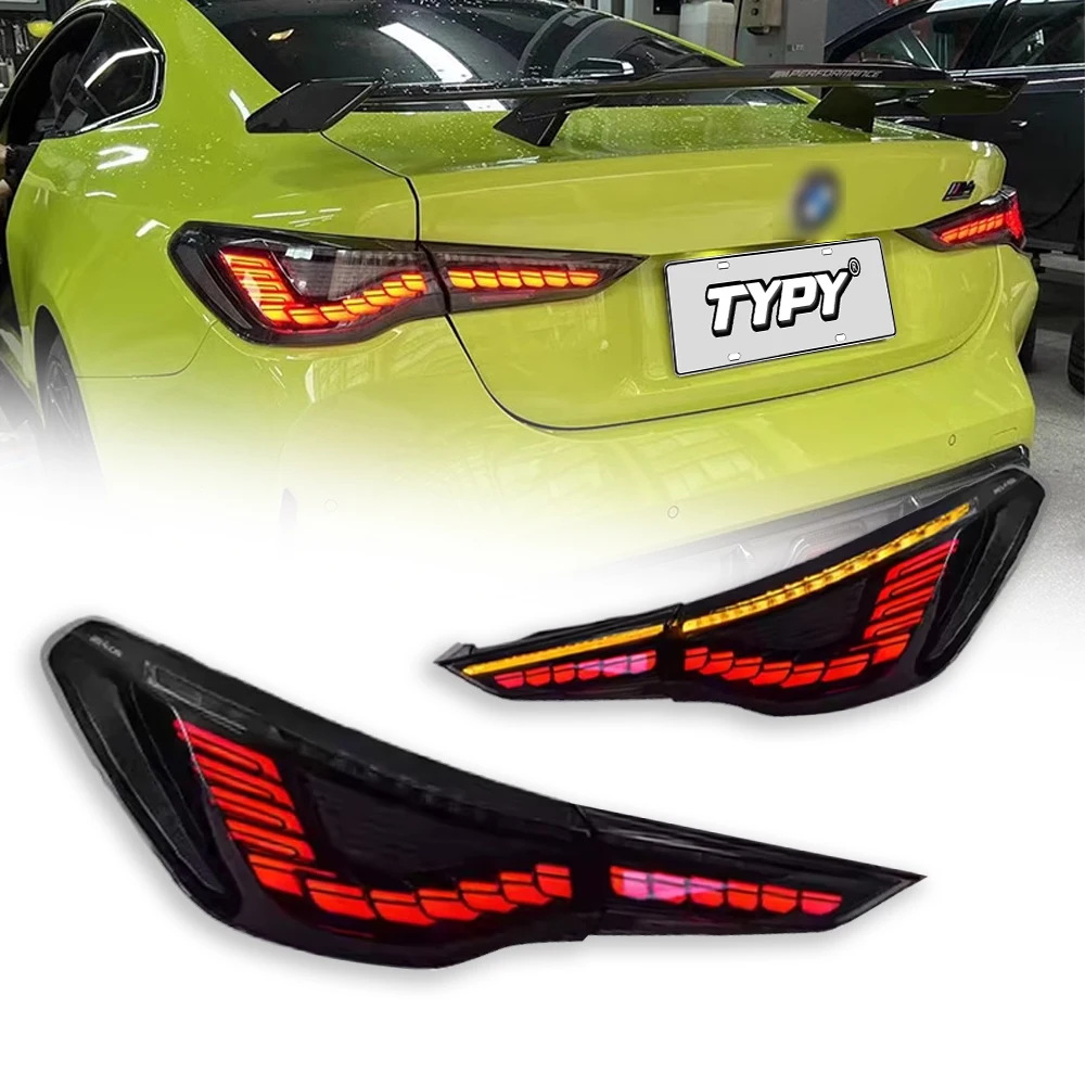 TYPY Автомобильные задние фонари для BMW 4 серии M4 G22 2020-2023 Светодиодные Дневные