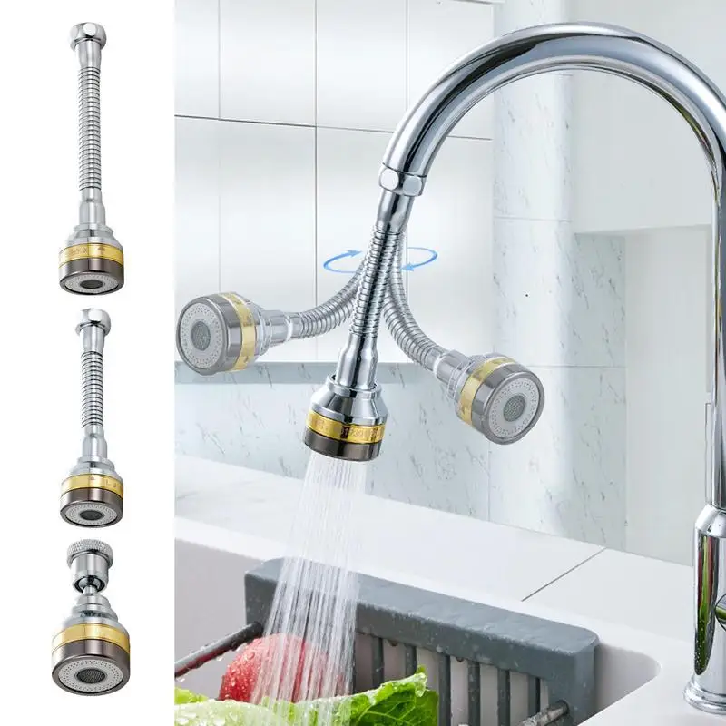 

Rotatable Faucet Extender| Aerator Extender Arm Kitchen Robot Universal Rotation Faucet Extender Sprayer | Water Saving For Home