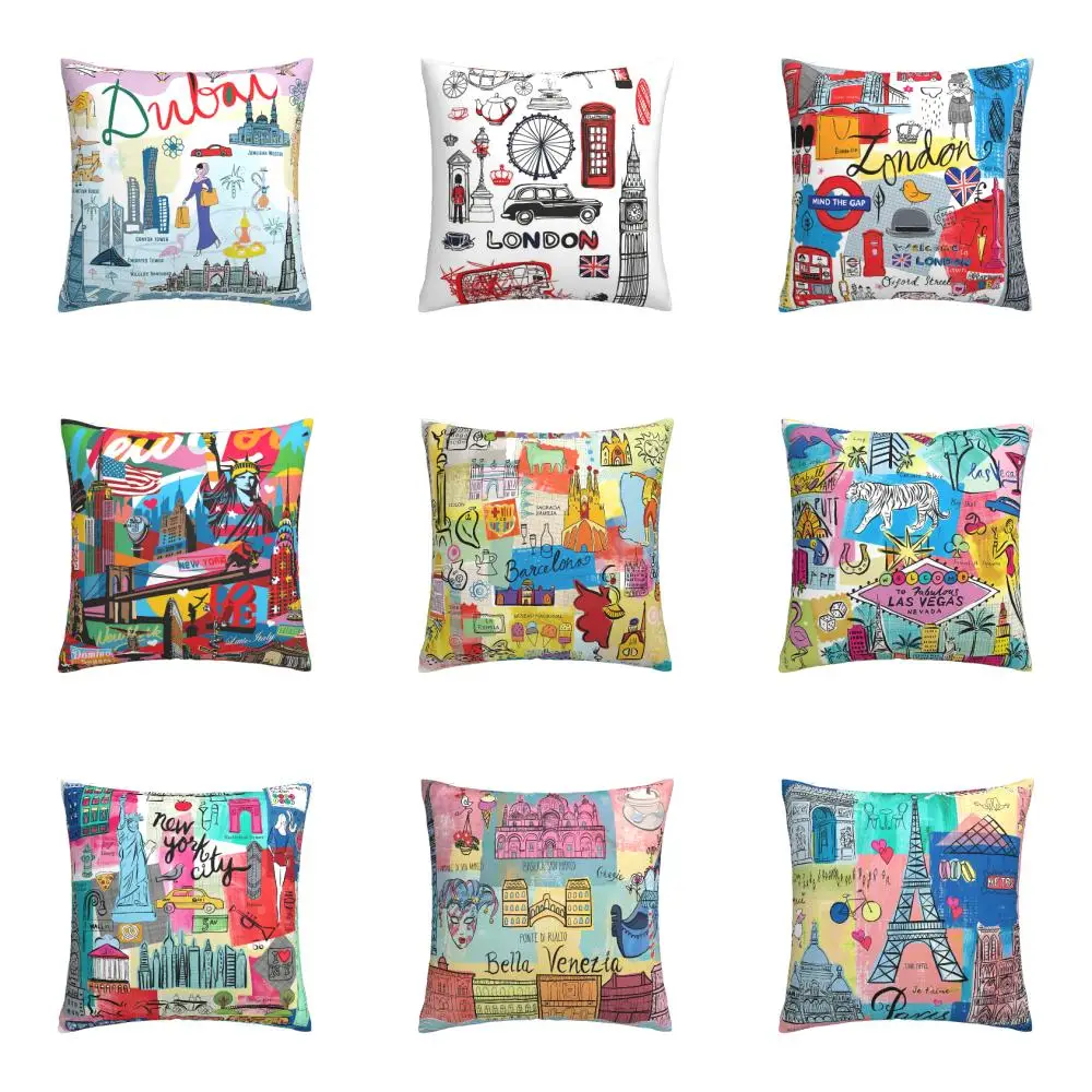 

Home Decor Living Room Sofa Graffiti Cushion Cover Pillowcase Bedroom Cushion Cover Decor