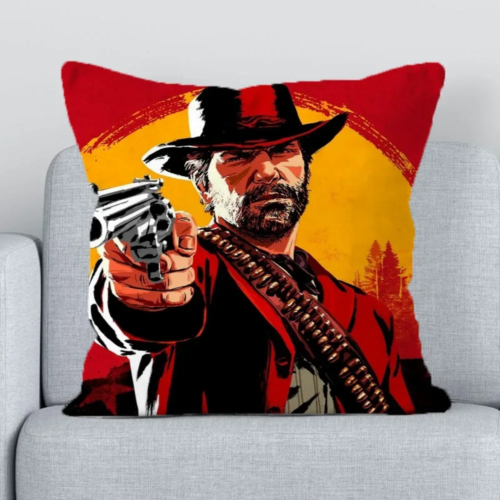 Чехол для подушки R-Red Dead выкупориватель наволочки 45x4 5 короткая плюшевая