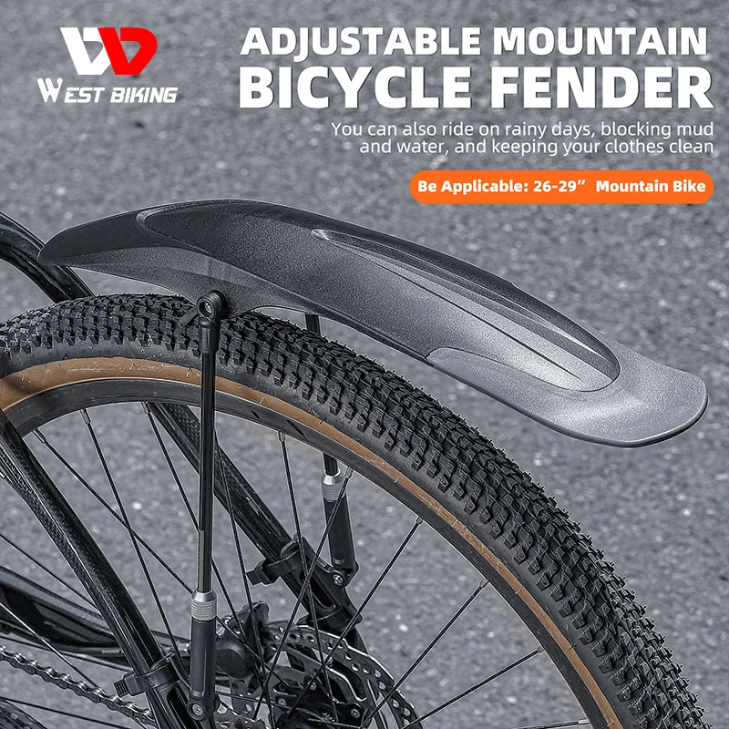 

Bicycle Mudguard Fenders Lightweight Adjustable Quick Release Mudguard Protect 26-29 Inch MTB Mountain Bike Accessories