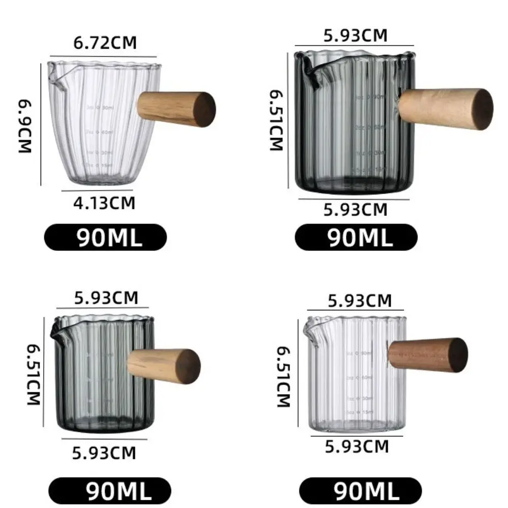 Чашка для экстракции кофе с высокой термостойкостью чашка молока одним/двойным