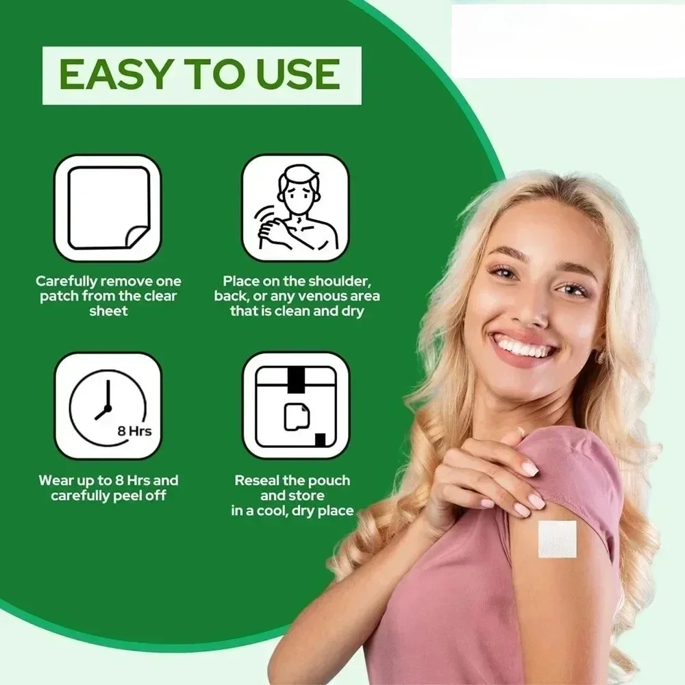 Трансмические пластыри с магнием и D от кальция — 30 пластырей поставка на одну