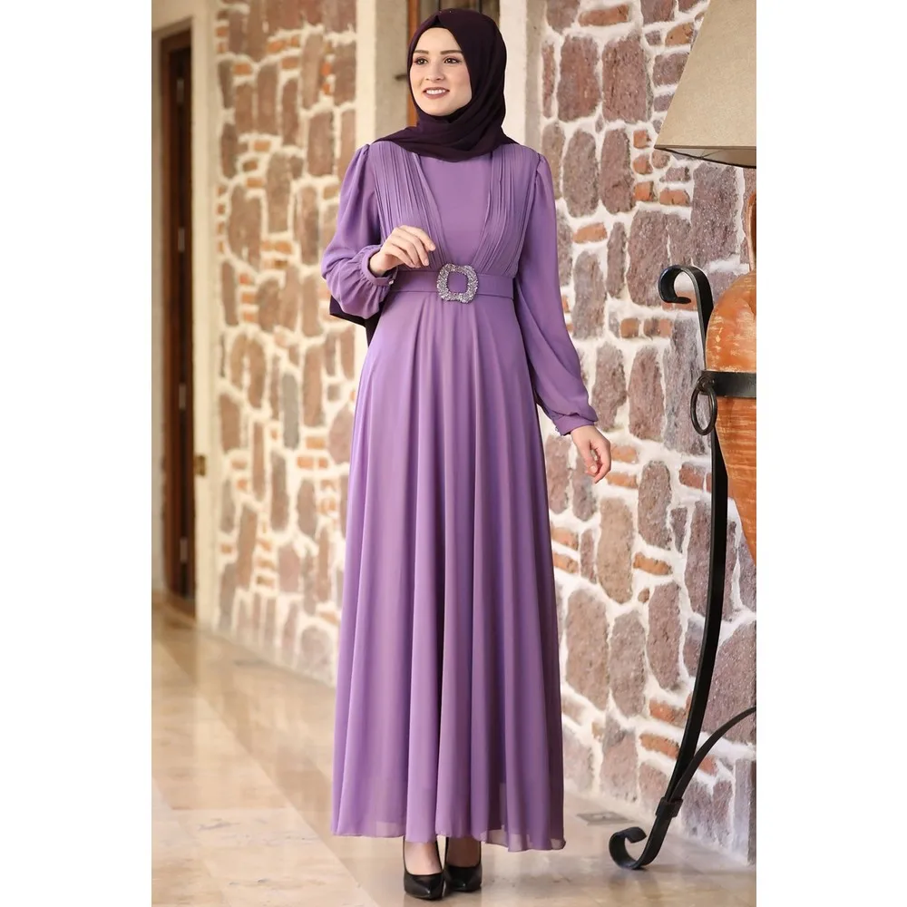 

Вечерние платья Dorlie Cemre Hijab, лавандовые платья Dorlie