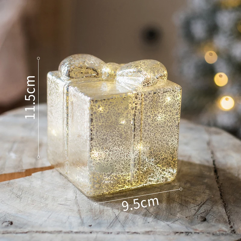 

Стеклянная светящаяся коробка для подарков