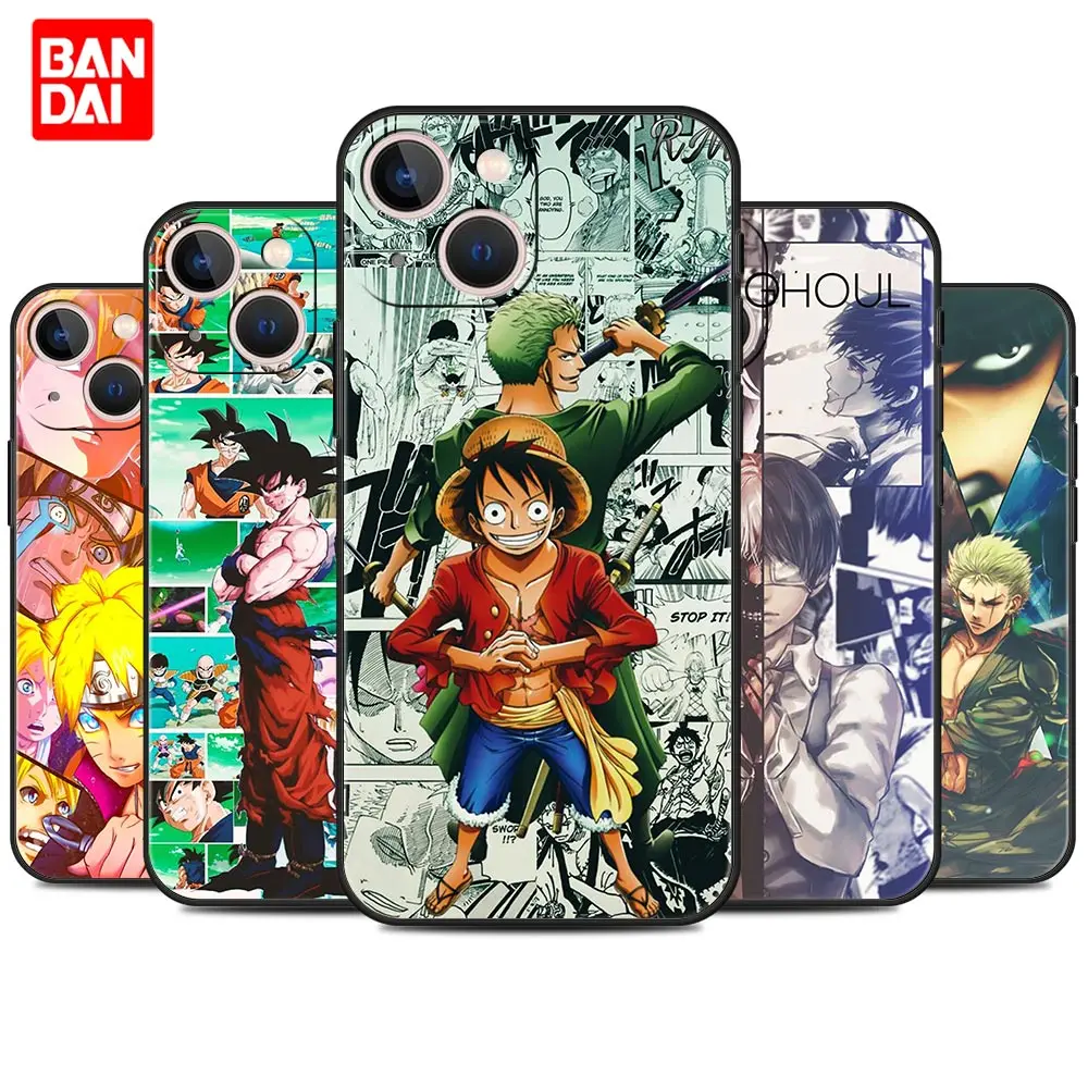 

Anime Manga Japanese One Piece Naruto Dragon Ball Case for iPhone 13 12 11 X XS Pro Max 6 6s 7 8 Plus SE XR 12pro 13pro Mini