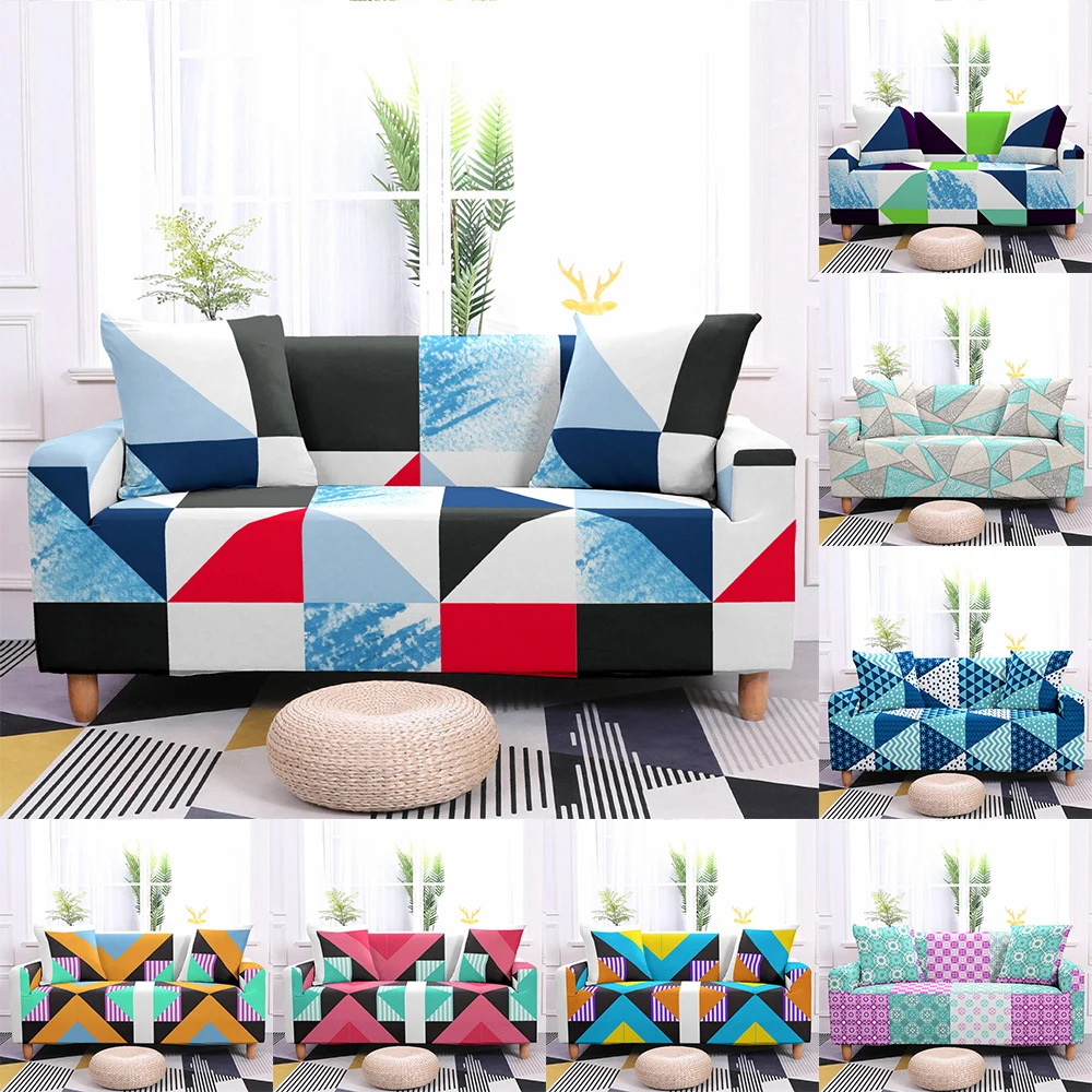 

Эластичный чехол для 1/2/3/4-местного дивана с геометрическим рисунком
