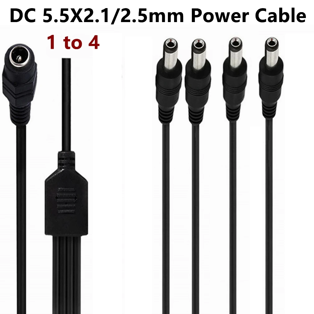 Разъем питания постоянного тока 5 5x2 1 мм кабель 2 Женский на 3 4 6 8 Штекерный разъем