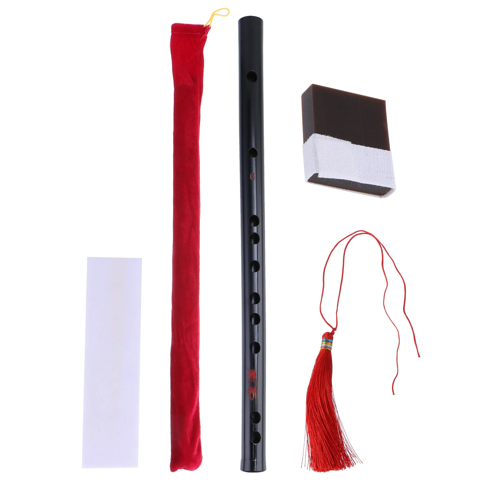 

Baroque Flute Kids Music Recorder Musical Native Instruments German Red Tassel Birthday Gift Toy