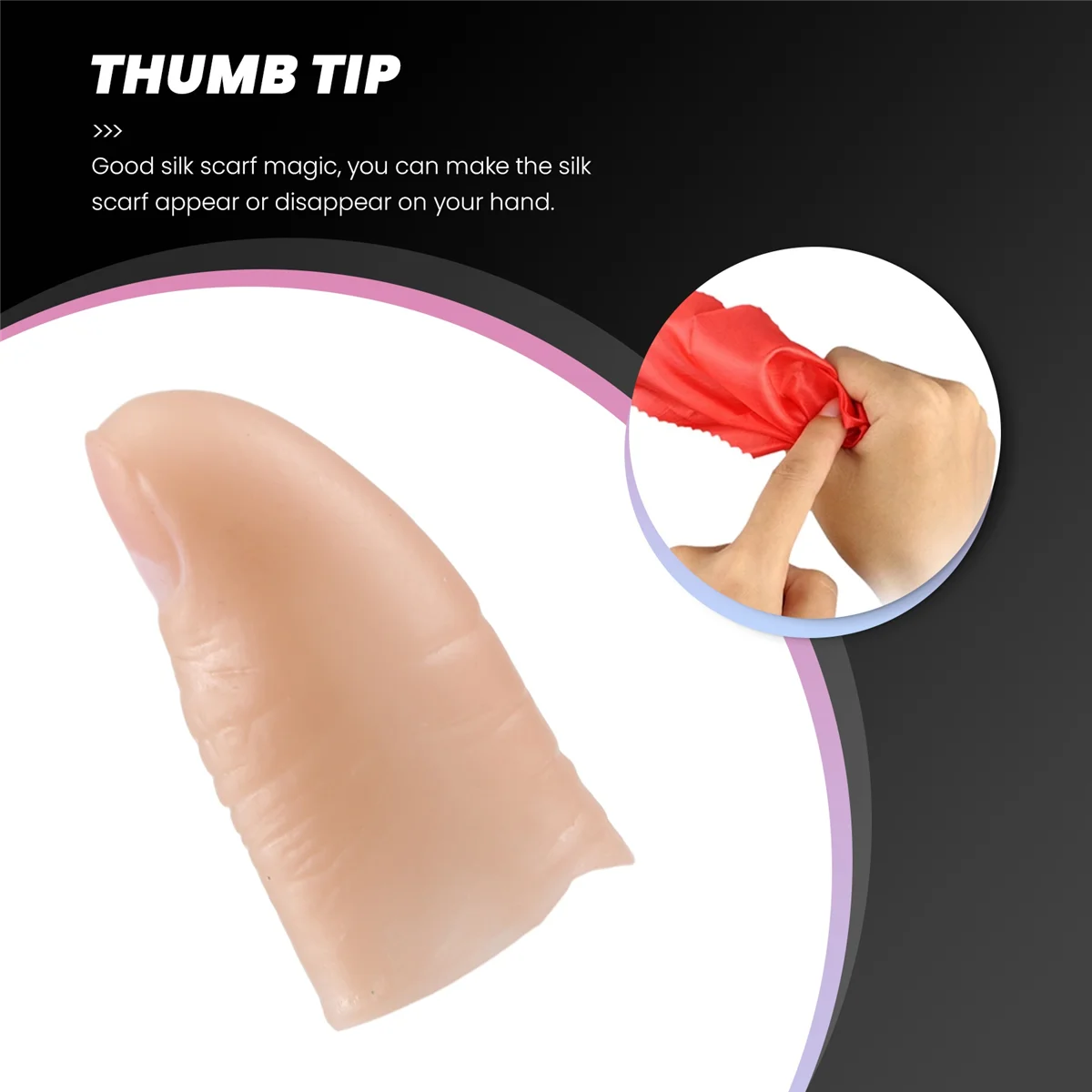 Мягкий кончик большого пальца поддельный волшебный трюк виниловая игрушка