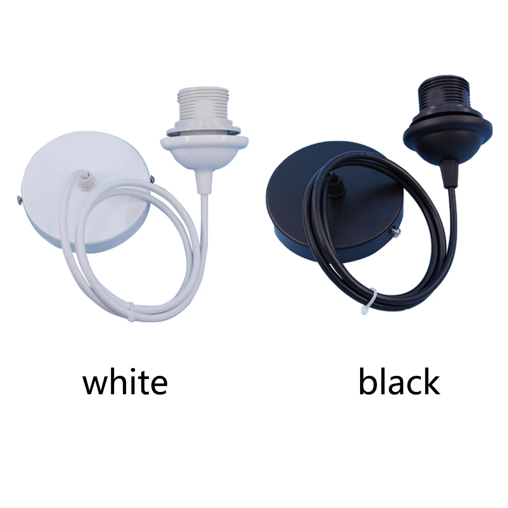 

5 Pieces Home Hotel Vintage Style Adjustable Ceiling Pendant Lamp Holder Living Room Hanging Light Base E27 Socket