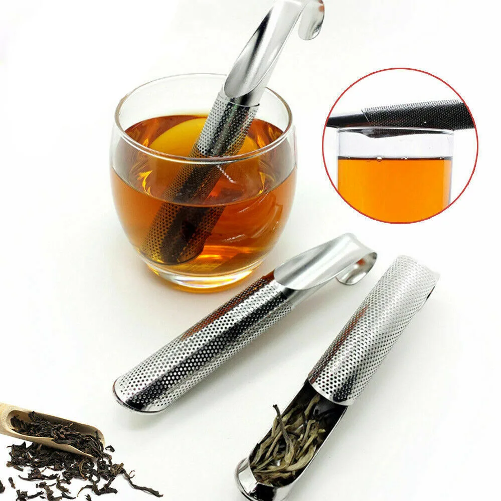

Stainless Steel 304 Tea Filter Hanging Tube Pipe Handle Tea Infuser Strainer DH8886