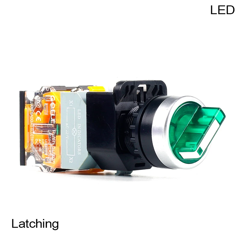 

5 шт., водонепроницаемые кнопочные переключатели с короткой ручкой, IP65 1NO 1NC 1NO + 1NC 1NO + 1NO 1NC + 1NC