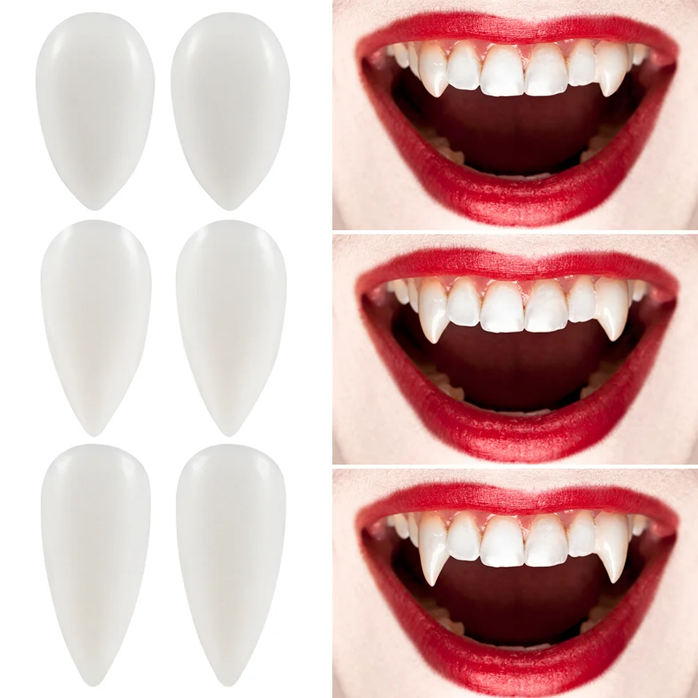 6 пар накладных зубов протезы на Хэллоуин набор вампиров аксессуары для декора