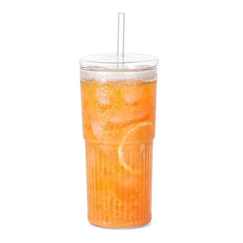 

Iced Coffee Glasses Coffee Cup Thermos Ins Glass Juice Drinkware Smoothie Cups Mason Mug For Tea Kitchenware Accessories