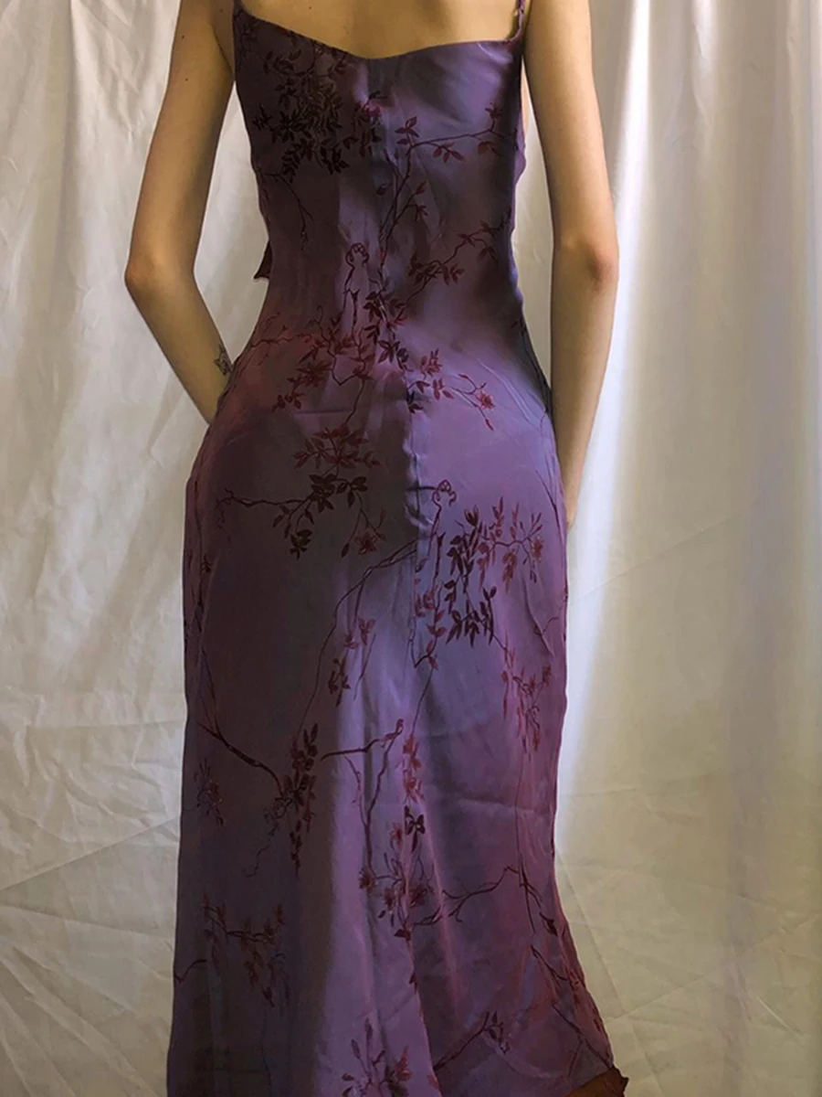 

Floral Swing Dress for Women - Sleeveless Square Neck Spaghetti Straps Flower Print Summer Casual Dress with a Flattering Fit