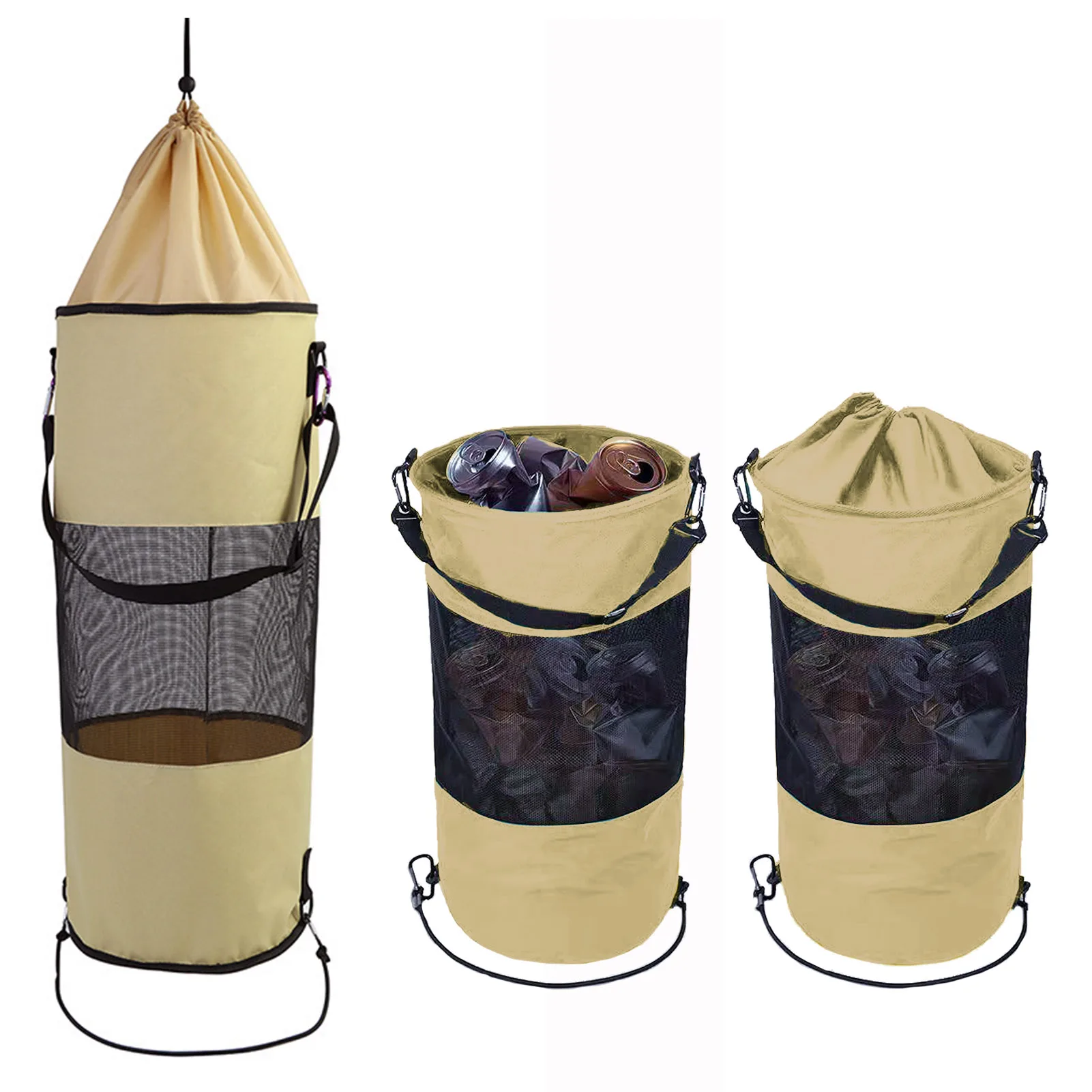 

Boat Trash Bag Reusable Portable Boat Kayak Camper Garbage Container Storage Bag For Kayaking Boating Camping Hiking Beach