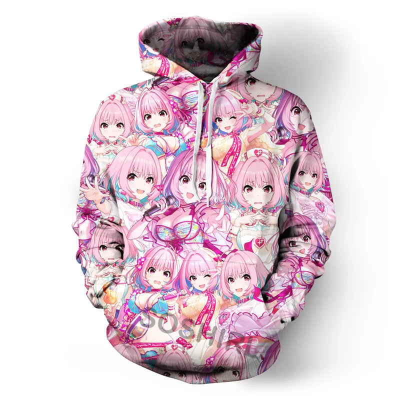 SOSHIRL толстовки с изображением нервной системы Idol Смешные худи в стиле аниме