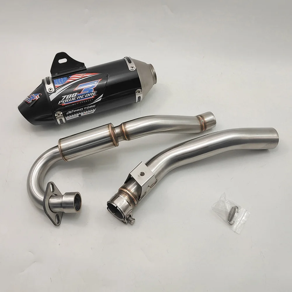 

CRF250 CRF150 CRF230 Motorcycle Exhaust System Header Front Link Pipe Escape Moto Muffler for Honda CRF150F CRF230F 2003-2016