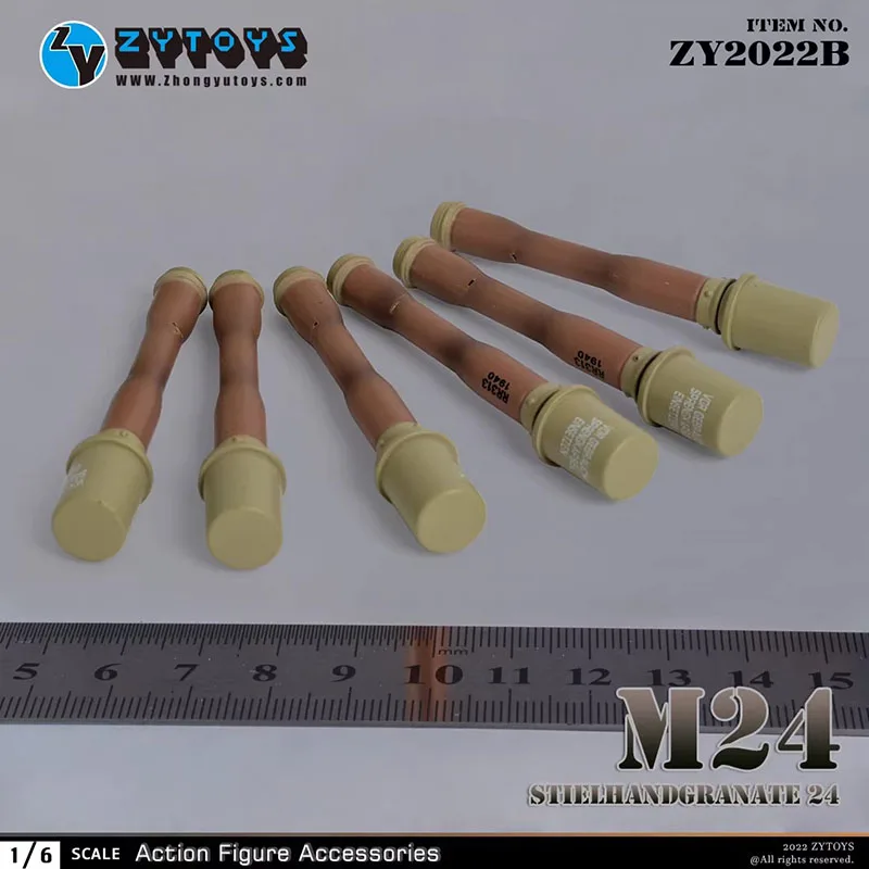 Фото ZYTOYS ZY2036 ZY2022 1/6 Немецкий ящик для хранения гранат M24, модель гранаты, аксессуар для сцены солдата, подходит для 12-дюймовых фигурок №2