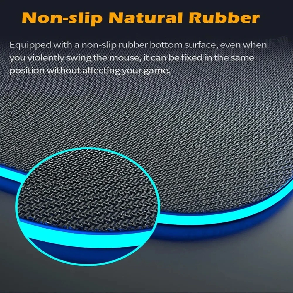 RGB аниме W_Warframe коврик для мыши аксессуары письма милые настольные светодиодный