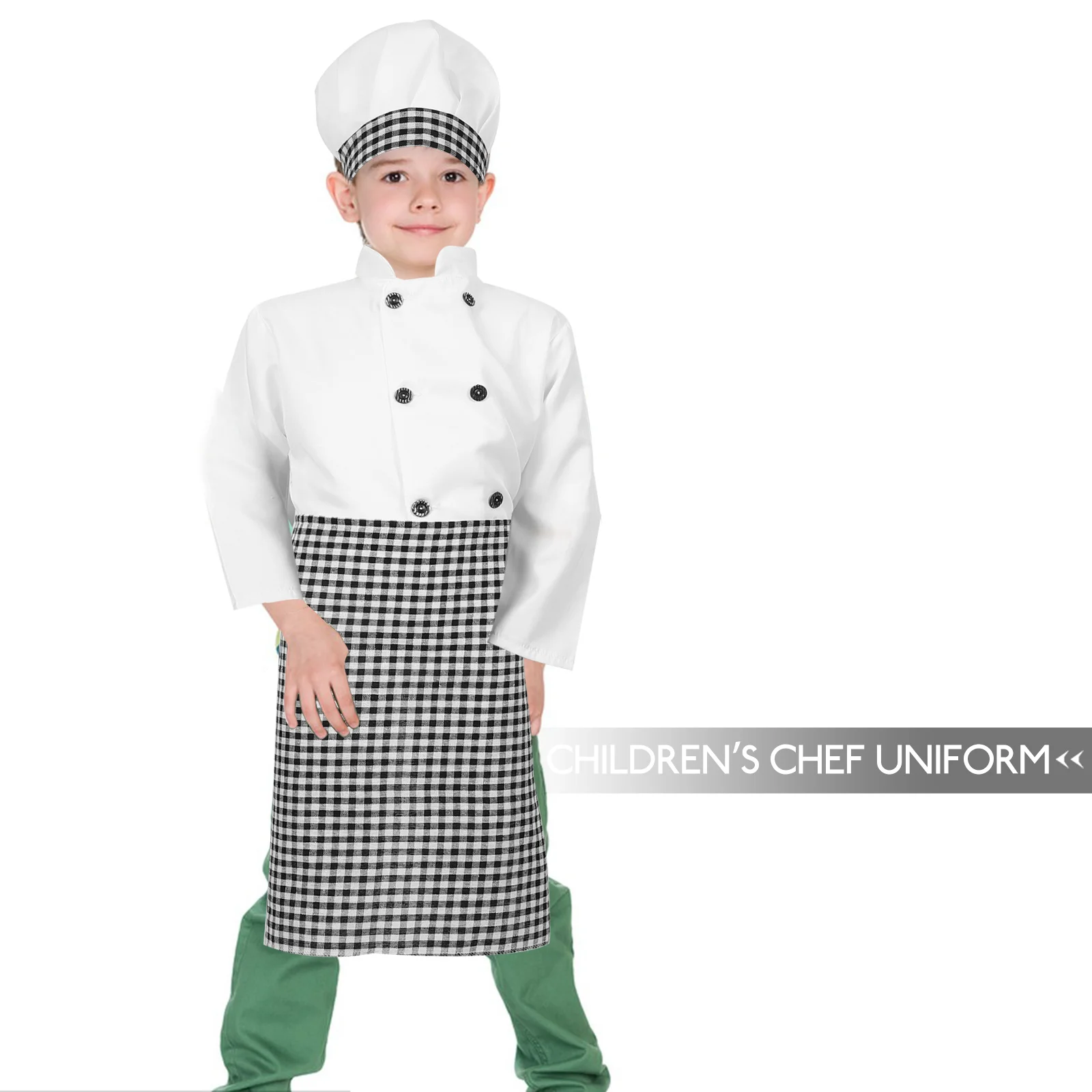 Детское пальто для повара костюм комплект одежды фартук выпечки полиэстер наряд