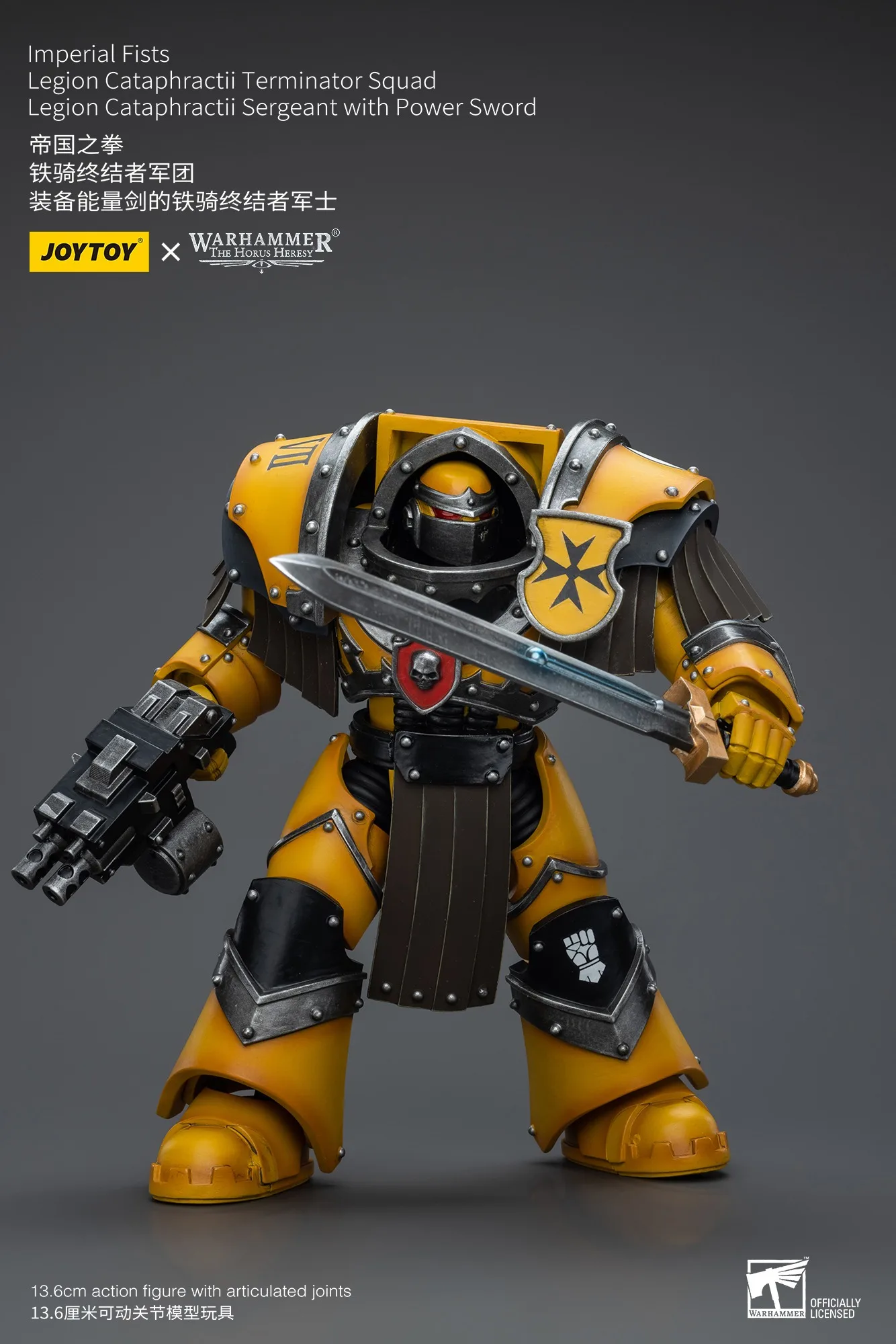 JOYTOY Warhammer 118 фигурки императорских кулаков легион катафологии сержант с силовым мечом фигурка модель игрушка подарки для мальчика (art.: 3920cd7343fee) - 3920cd7343fee