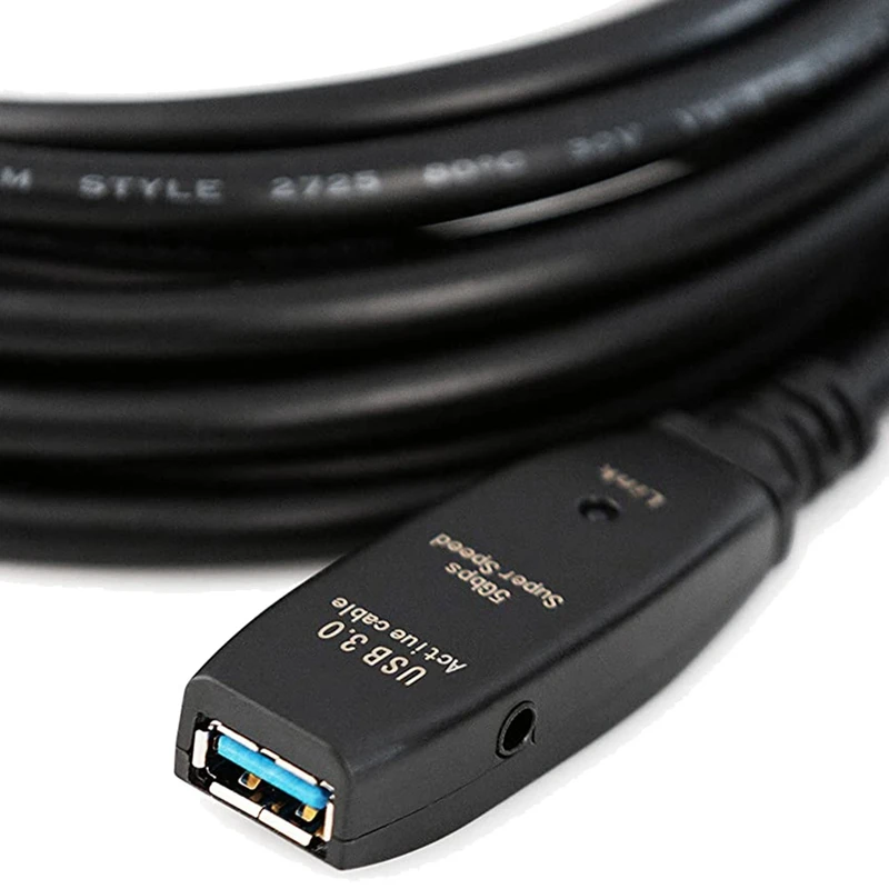 5 м USB 3 0 кабель Папа-мама с удлинителем чипсет-Активный удлинитель USB-кабель