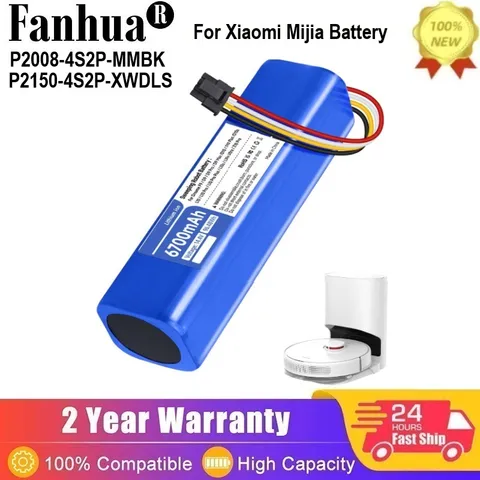 Сменный аккумулятор 14,4 В P2150-4S2P-XWDLS для пылесоса Xiaomi Mijia 1T Dreame S10 D9 F9 L10Pro L10Plus 4S2P-MMBK