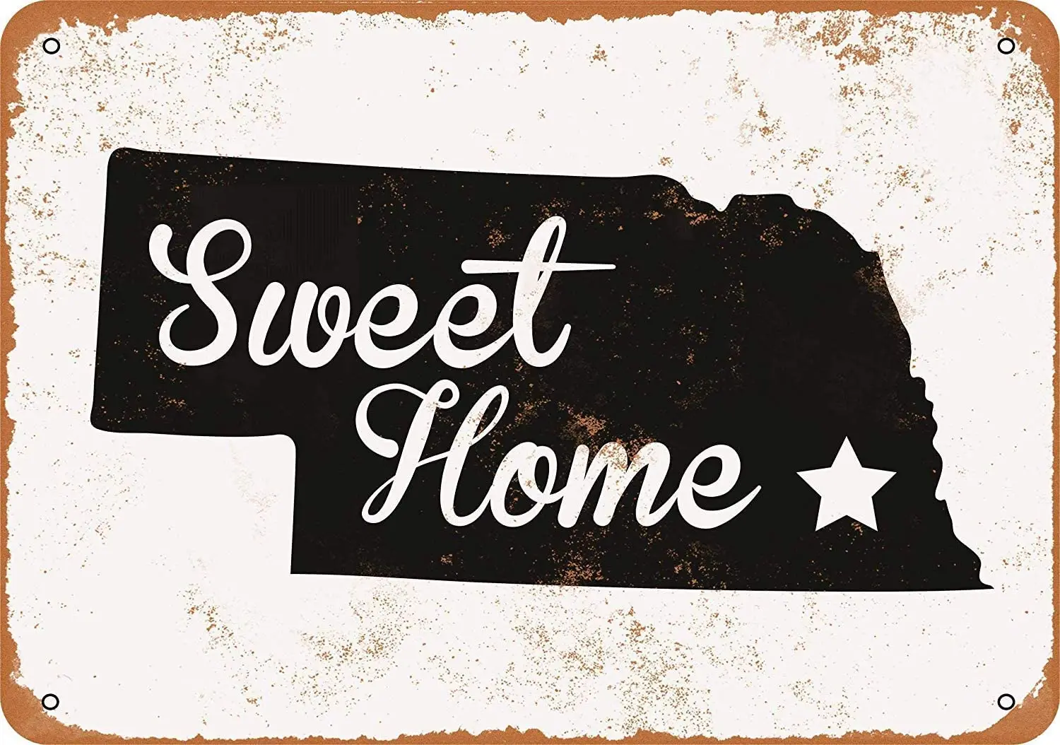 

Металлическая вывеска 8x12-штат небракка 6